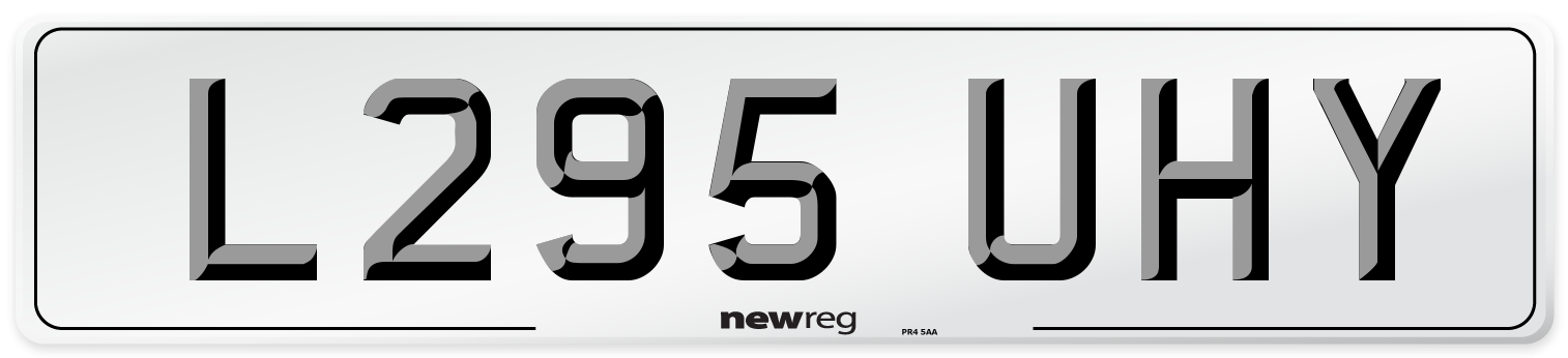 L295 UHY Number Plate from New Reg
